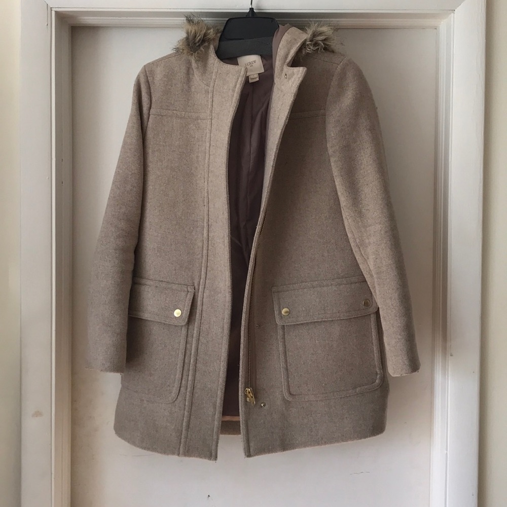 J. Crew winter coat with hood